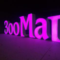 Объемная световая буква 30 см