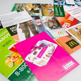 Листовка А5 130 гр. односторонняя 1000 штук